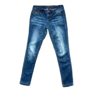 Foxy Jeans Blue Medium Wash Skinny Jeans - Size 27